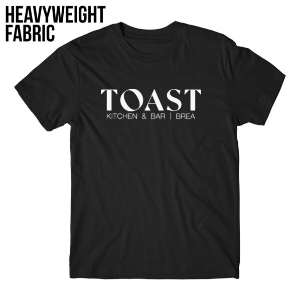 TRG - TOAST KITCHEN & BAR - HEAVYWEIGHT UNISEX S/S TEE - BLACK Thumbnail