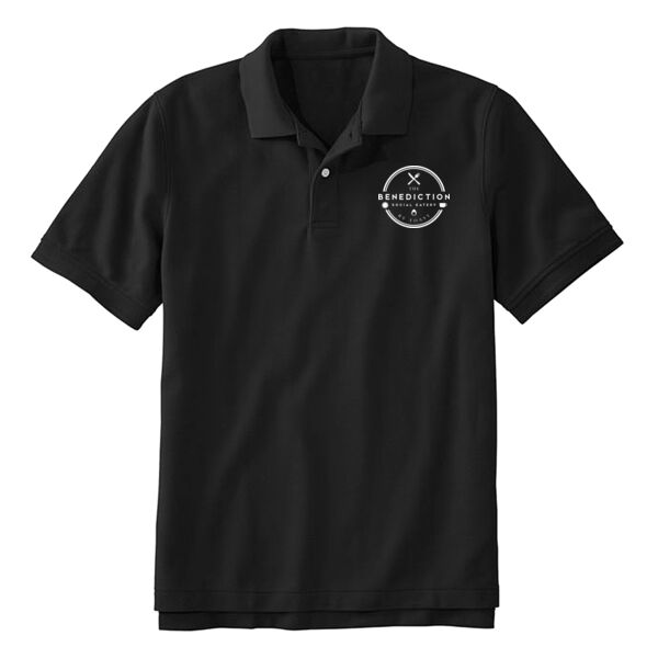 ***MANAGERS ONLY*** TRG - BENEDICTION - UNISEX POLO SHIRT - BLACK Thumbnail