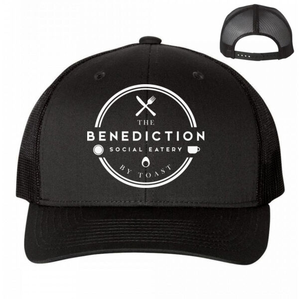 TRG - BENEDICTION - PREMIUM UNISEX SNAPBACK HAT - BLACK Thumbnail
